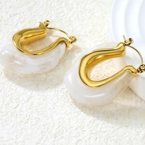 Chunky resin earrings
